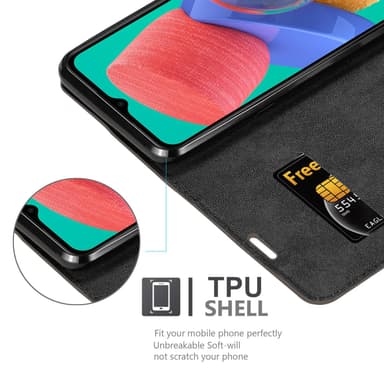 Samsung Galaxy M33 5G lommebokdeksel case (brun)