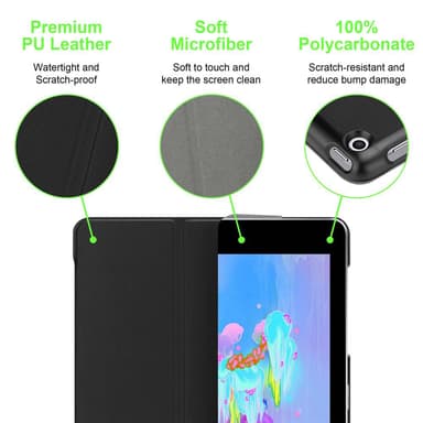 iPad PRO (9.7 tomme) deksel til nettbrett (svart)