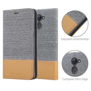 Huawei Enjoy 7 PLUS lommebokdeksel etui (grå)
