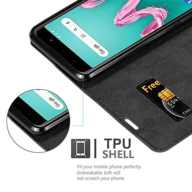 WIKO LENNY 5 lommebokdeksel case (brun)