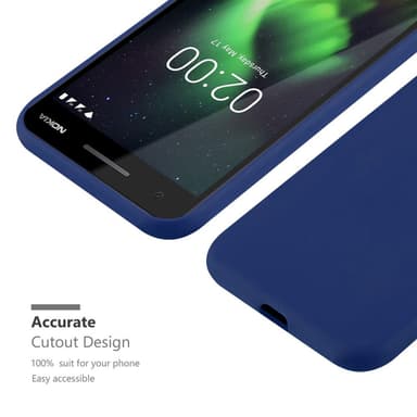 Deksel Nokia 2.1 Silikon cover (blå)