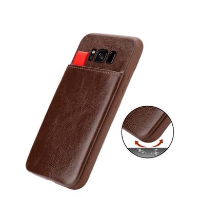 Samsung Galaxy S8 PLUS Deksel Kunstskinn (brun)