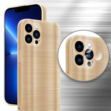 iPhone 13 PRO MAX Silikondeksel Beskyttelse (gold)