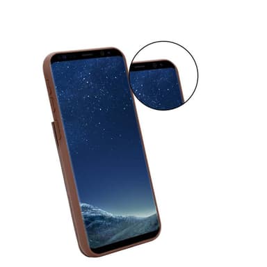 Samsung Galaxy S8 PLUS Deksel Kunstskinn (brun)