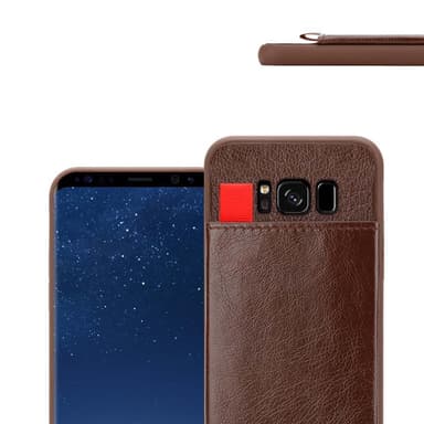 Samsung Galaxy S8 PLUS Deksel Kunstskinn (brun)