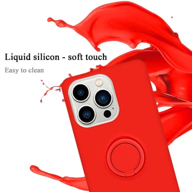 Deksel iPhone 14 PRO Ring Case (rød)