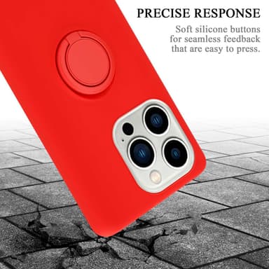 Deksel iPhone 14 PRO Ring Case (rød)