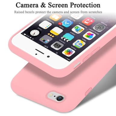 iPhone 6 / 6S silikondeksel case (rosa)