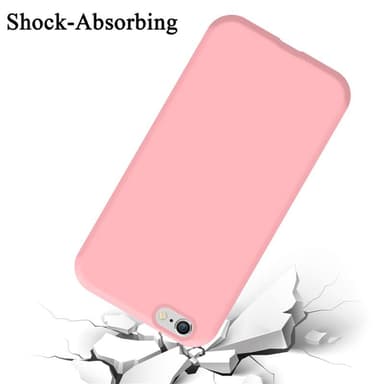 iPhone 6 / 6S silikondeksel case (rosa)