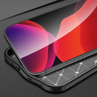 iPhone 13 Deksel Kunstskinn (svart)