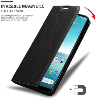 Nokia 3.4 lommebokdeksel case (svart)