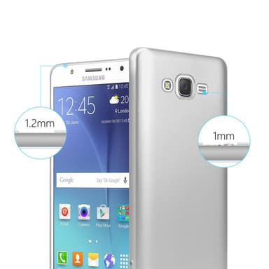 Deksel Samsung Galaxy J7 2015 Case Cover (sølv)