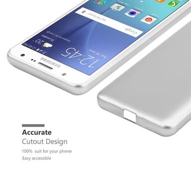Deksel Samsung Galaxy J7 2015 Case Cover (sølv)