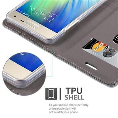 Samsung Galaxy A5 2015 lommebokdeksel etui (grå)