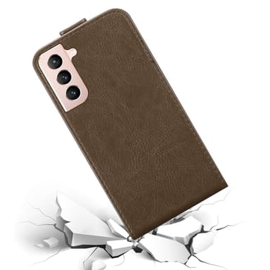 Samsung Galaxy S21 5G deksel flip cover (brun)