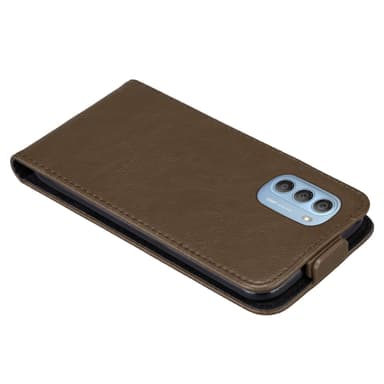 Motorola MOTO G51 5G deksel flip cover (brun)