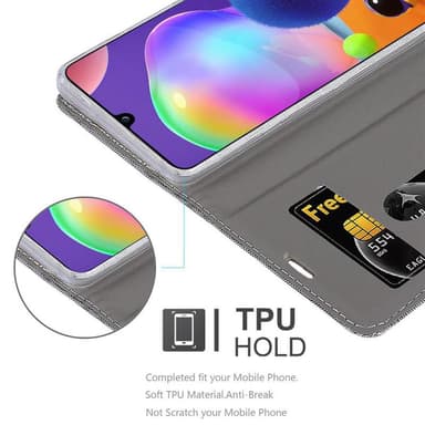Samsung Galaxy A31 lommebokdeksel etui (grå)
