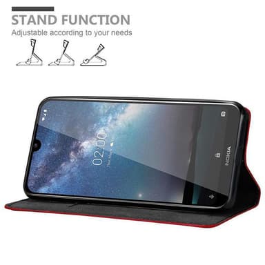 Nokia 2.2 lommebokdeksel case (rød)