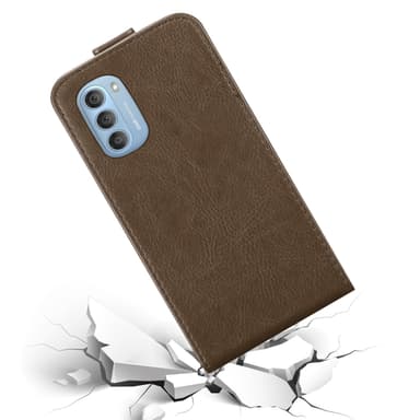 Motorola MOTO G51 5G deksel flip cover (brun)