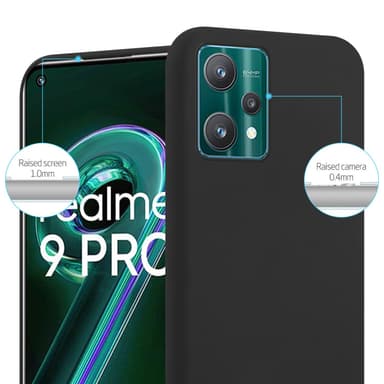 Deksel Realme 9 4G / 9 PRO+ Silikon cover (svart)