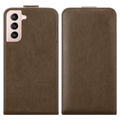 Samsung Galaxy S21 5G deksel flip cover (brun)