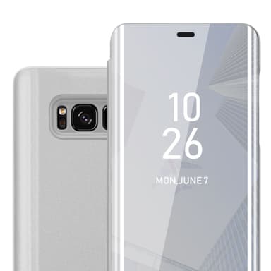 Samsung Galaxy S8 lommebokdeksel etui (sølv)