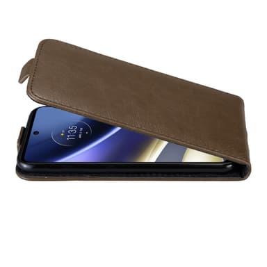 Motorola MOTO G51 5G deksel flip cover (brun)