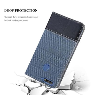 Huawei Y6 PRIME lommebokdeksel etui (blå)