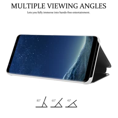 Samsung Galaxy S8 lommebokdeksel etui (sølv)