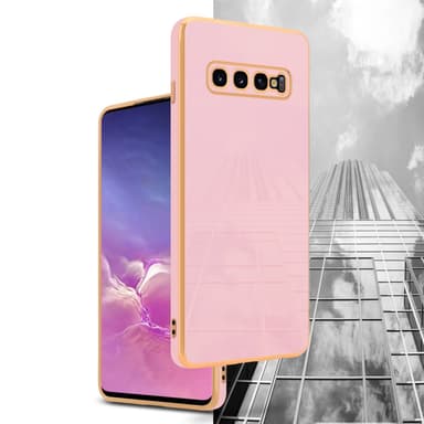 Samsung Galaxy S10 4G silikondeksel case (rosa)