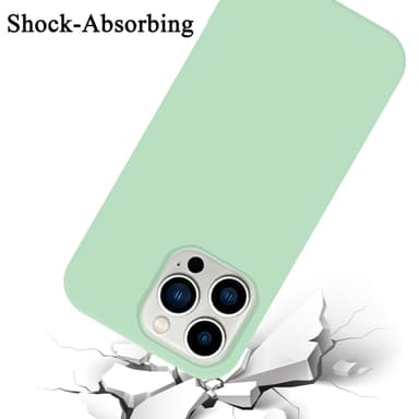 iPhone 14 PRO MAX silikondeksel case (grønn)