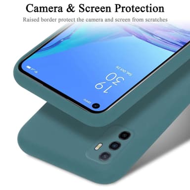 Oppo A53 silikondeksel case (Grønn)