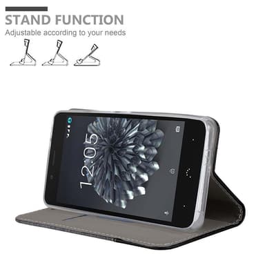 BQ Aquaris X5 lommebokdeksel etui (grå)