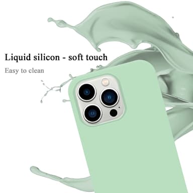 iPhone 14 PRO MAX silikondeksel case (grønn)
