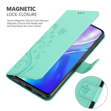 Realme X2 / XT / Oppo K5 lommebokdeksel Blomster