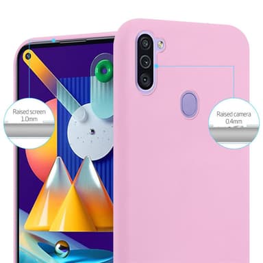 Deksel Samsung Galaxy A11 / M11 Silikon cover (rosa)