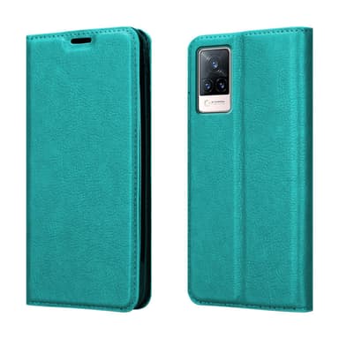 Vivo V21 4G / 5G lommebokdeksel case (turkis)
