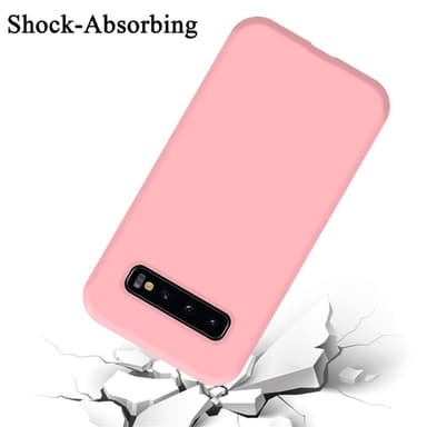 Samsung Galaxy S10 4G silikondeksel case (rosa)