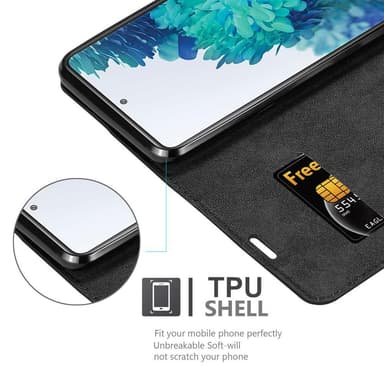 Samsung Galaxy S20 FE lommebokdeksel case (svart)