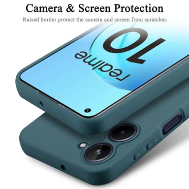 Realme 10 4G silikondeksel case (Grønn)