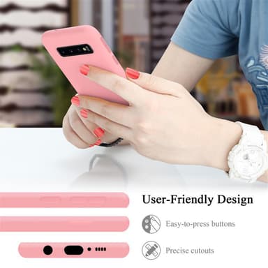 Samsung Galaxy S10 4G silikondeksel case (rosa)