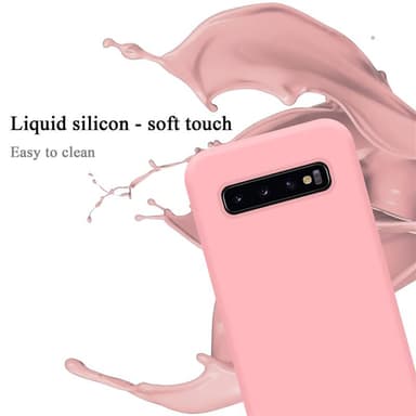 Samsung Galaxy S10 4G silikondeksel case (rosa)