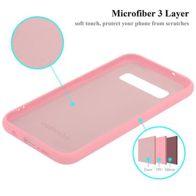 Samsung Galaxy S10 4G silikondeksel case (rosa)