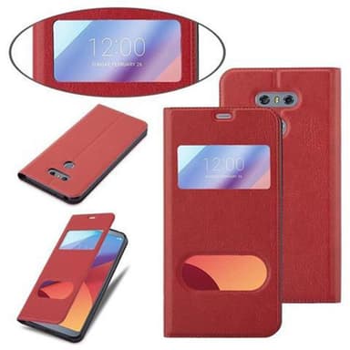 LG G6 lommebokdeksel cover (rød)
