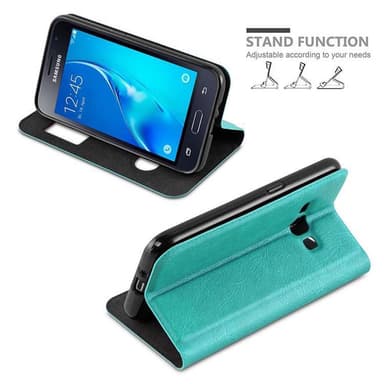 Samsung Galaxy J1 2016 lommebokdeksel cover (turkis)