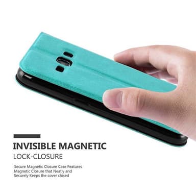Samsung Galaxy J1 2016 lommebokdeksel cover (turkis)