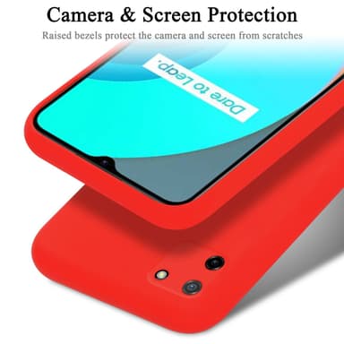 Realme C11 2020 silikondeksel case (rød)