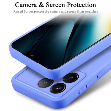 Xiaomi Poco F6 Pro silikondeksel case (lilla)