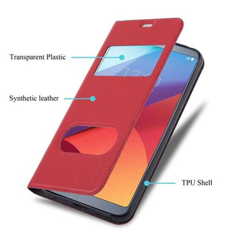 LG G6 lommebokdeksel cover (rød)