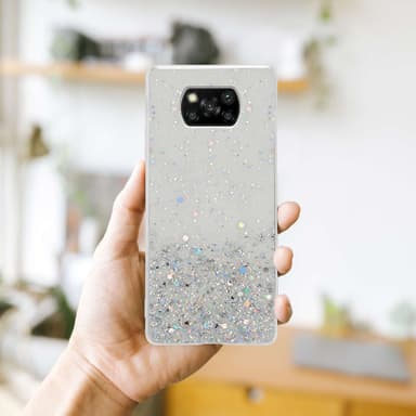 Xiaomi POCO X3 NFC Silikondeksel Glitter